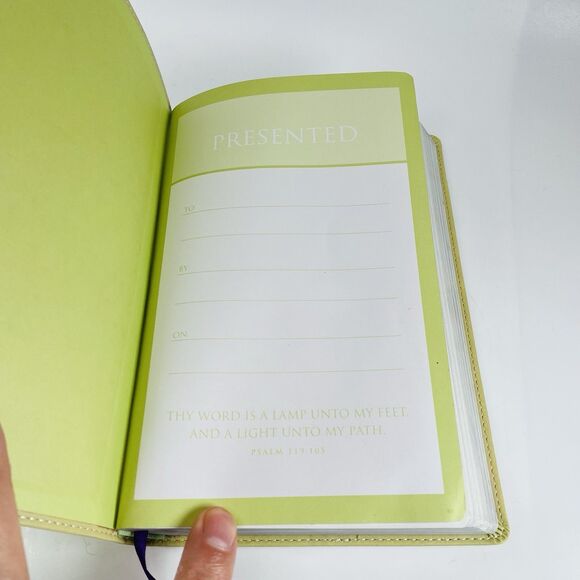 KJV BLOOM COLLECTION BIBLE Zondervan Soft Faux Leather Red Letter Lay Flat Tulip - Picture 6 of 16